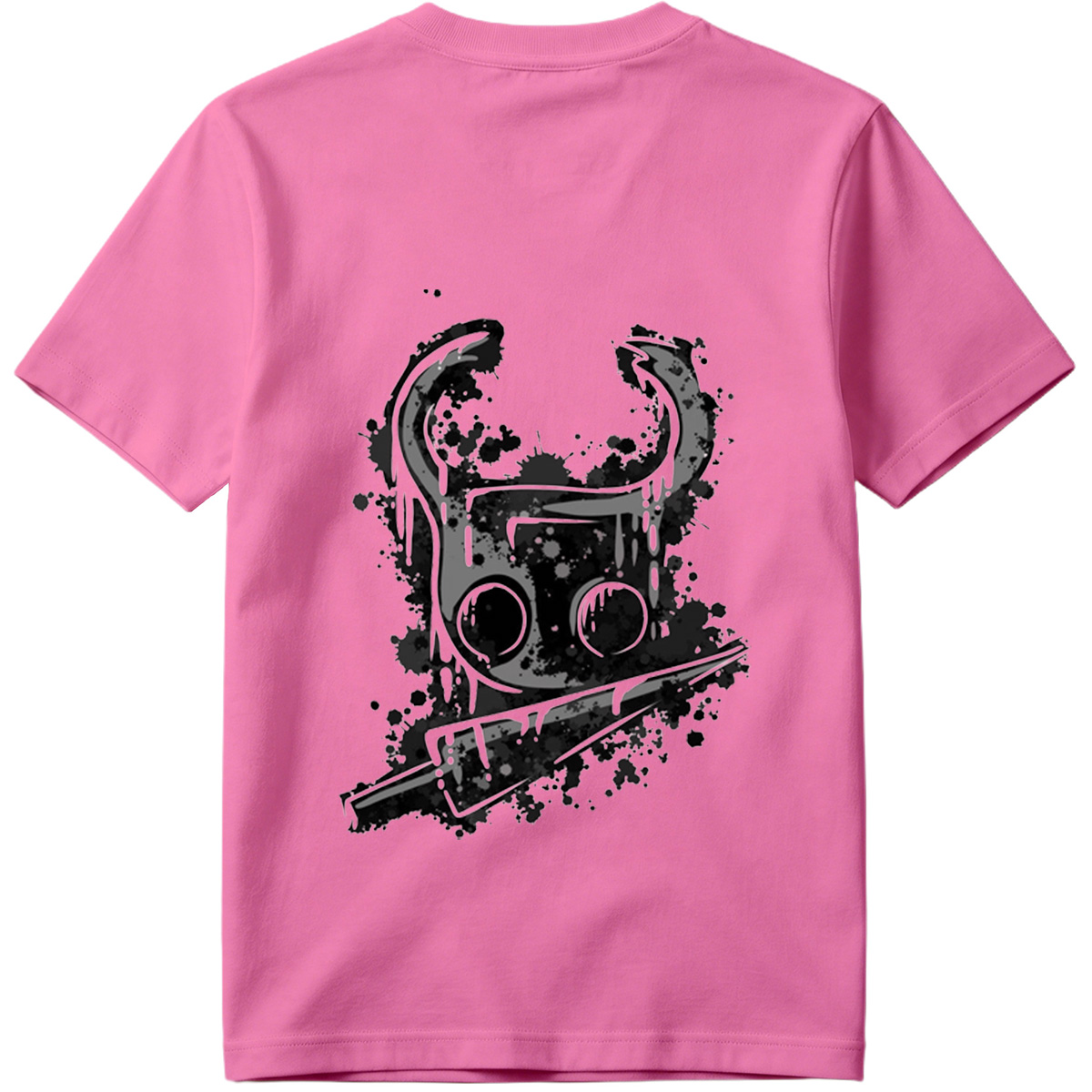 Gas Mask with Horns and Knife - Tee