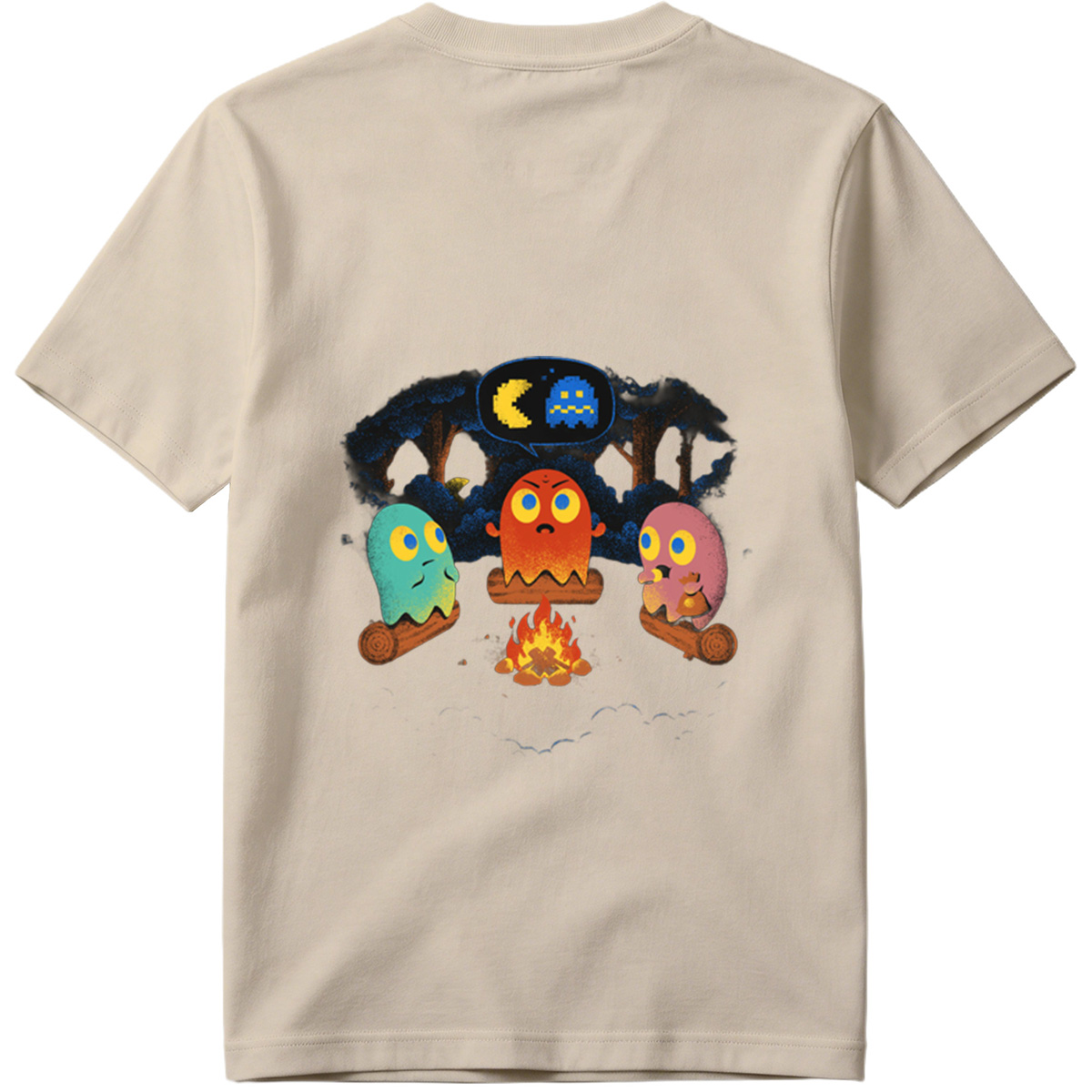 Pac-Man Ghosts Campfire Story - Tee