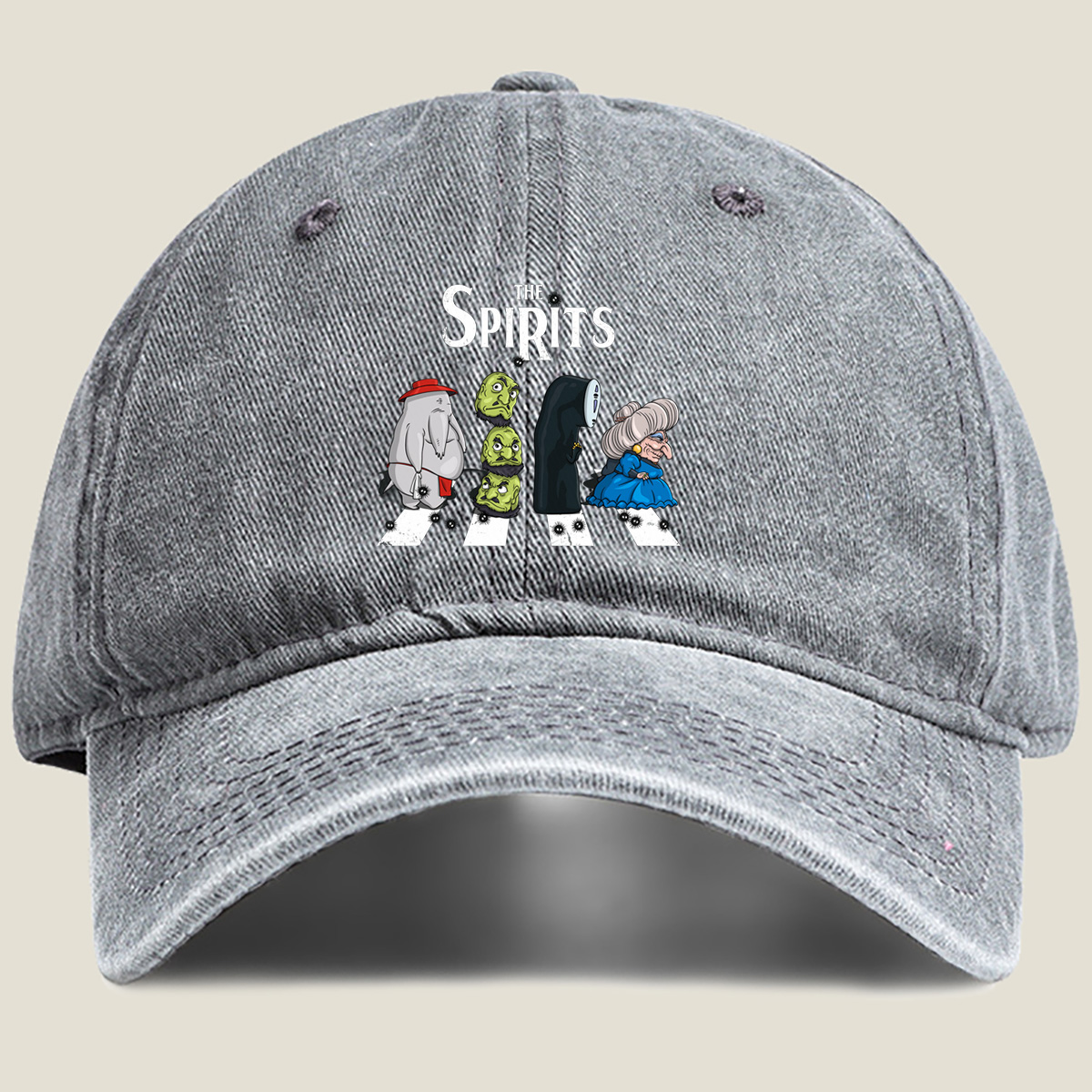 The Spirits: Elephant, Goblins, Phantom, and Witch - Washed Denim - Baseball Cap