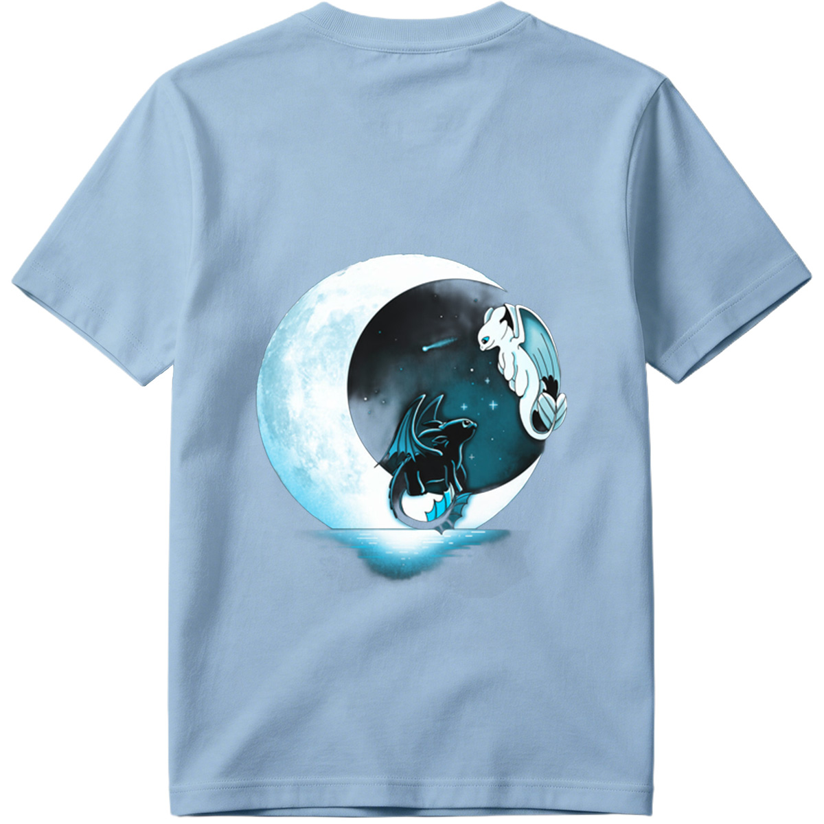 How to Train Your Dragon: Toothless and Light Fury under the Moon - Tee