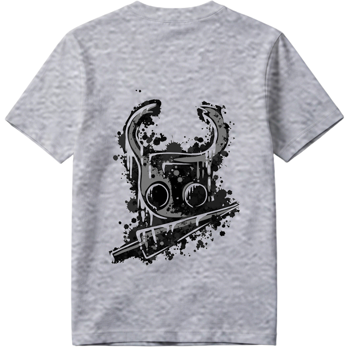 Gas Mask with Horns and Knife - Tee