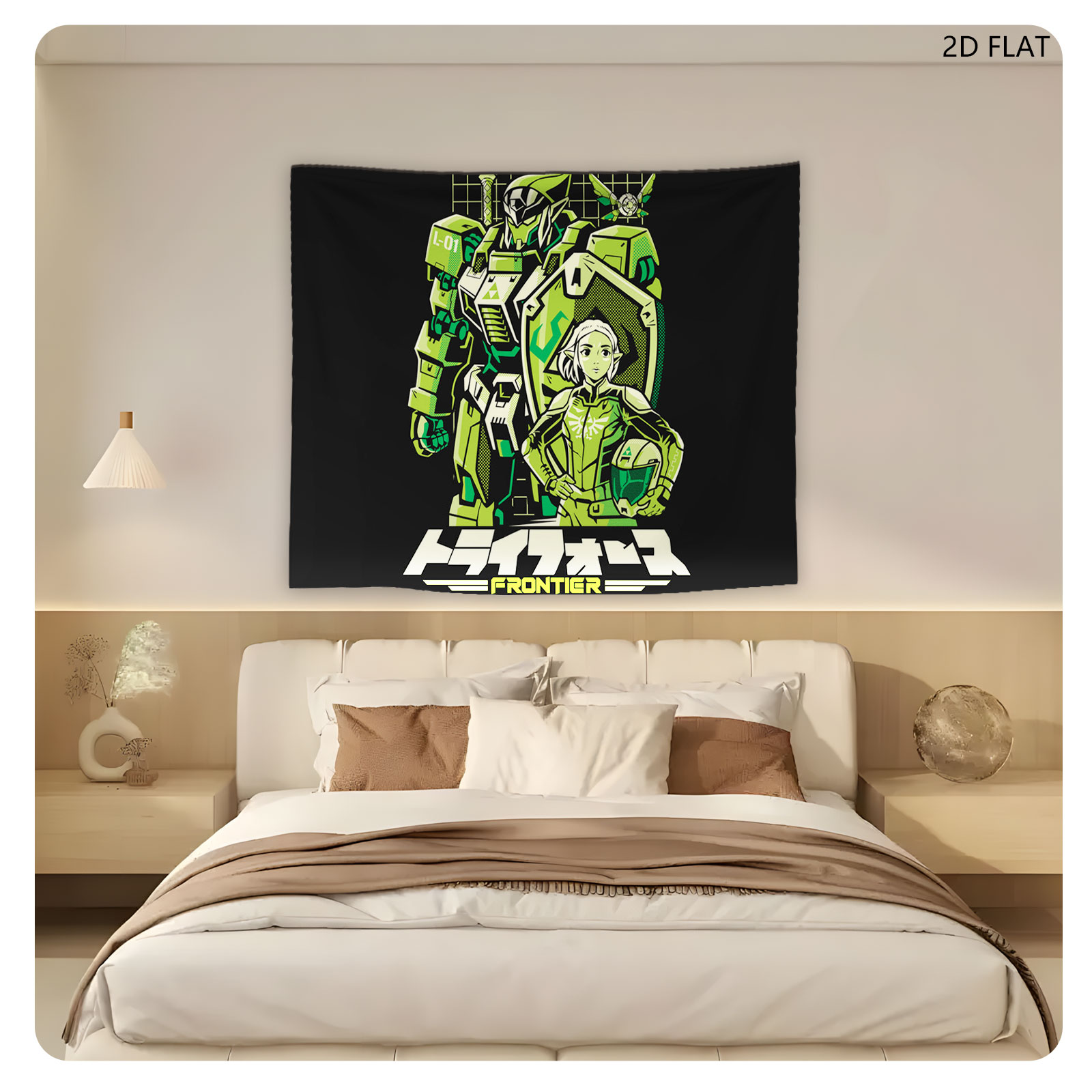 Transformers Frontier: Link and Zelda in Mecha Armor - Tapestry