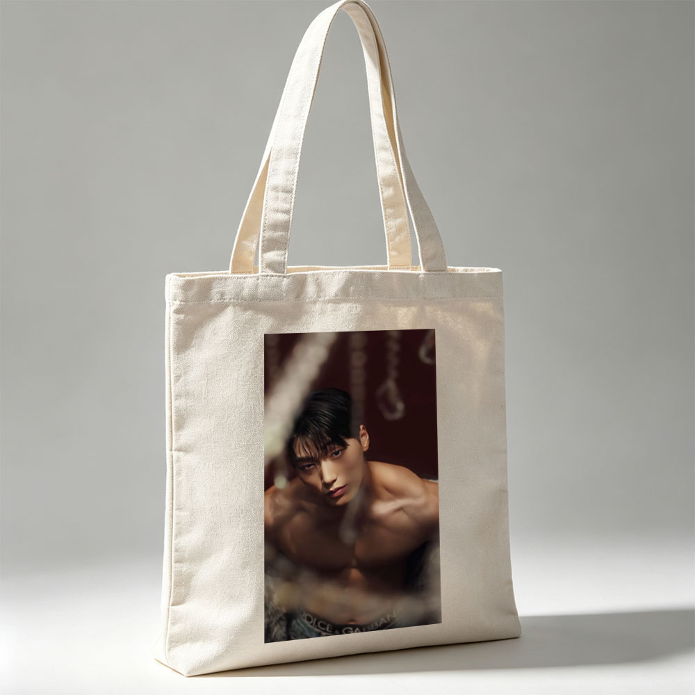 Kim Min-jae Shirtless Portrait in Dramatic Lighting with Dolce & Gabbana Underwear - Canvas tote bags