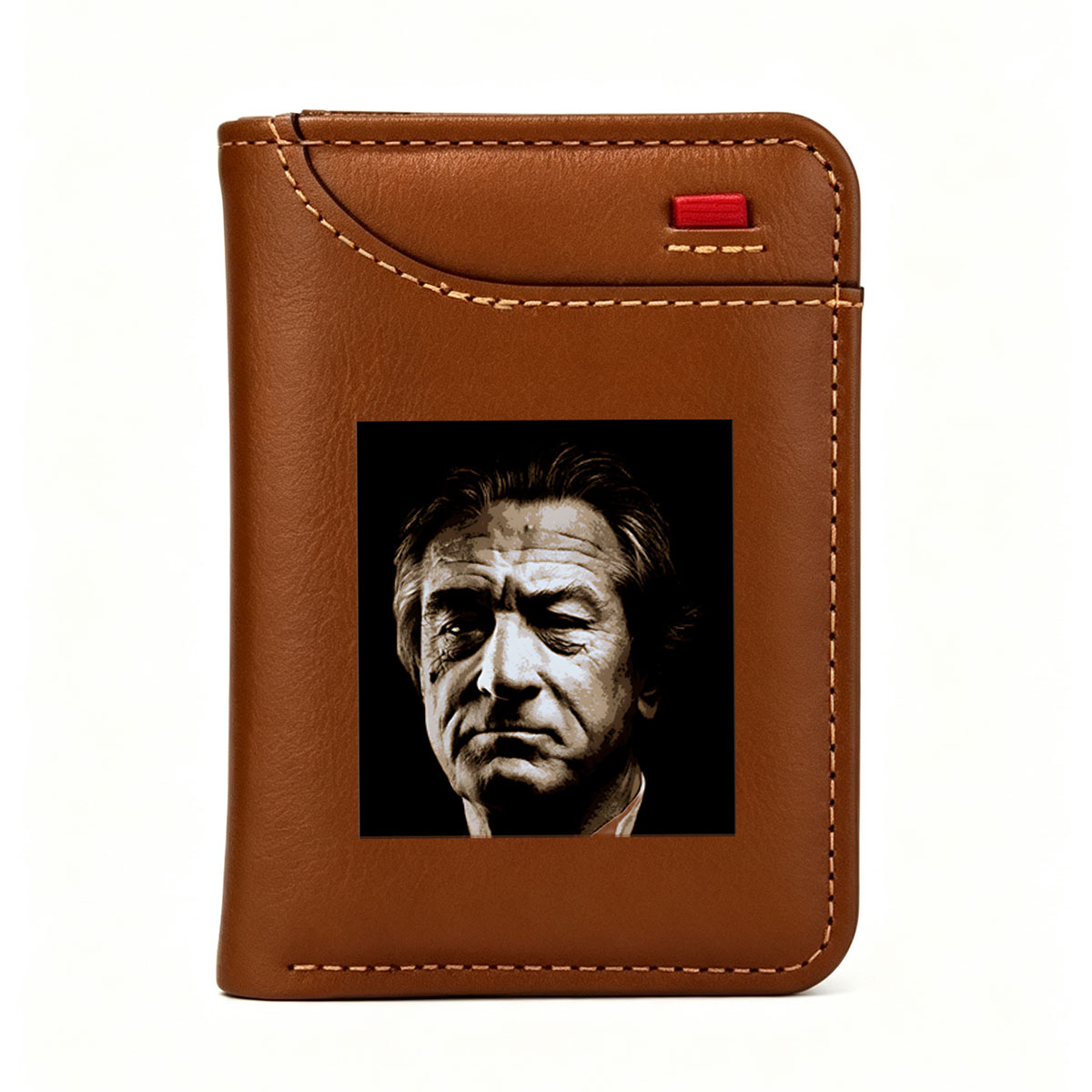Robert De Niro in a dramatic close-up portrait - Vertical Style Wallet