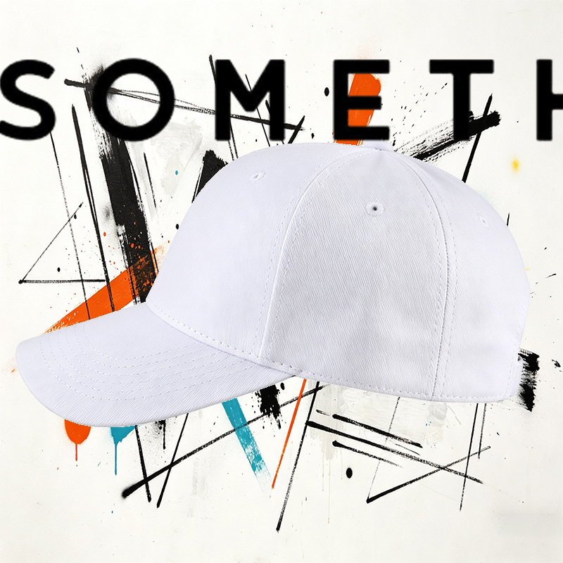 Unisex Classic Baseball Cap with Something Logo Print - Casual Outdoor Hat for Men and Women, Perfect for Daily Wear, Travel, and Urban Lifestyle