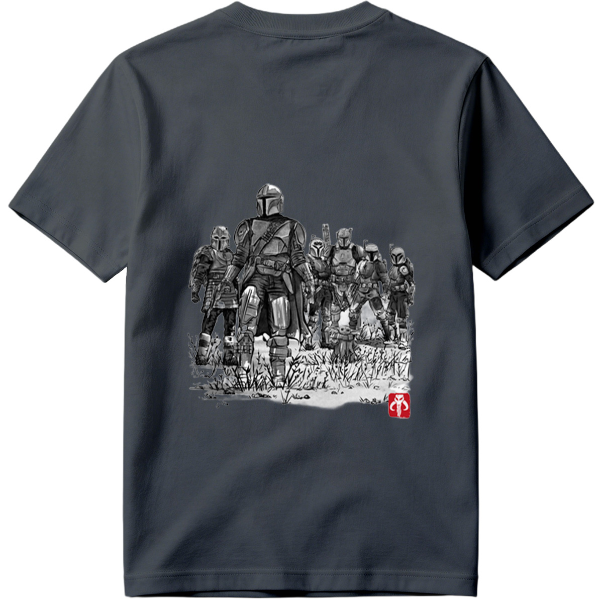 The Mandalorian and the Child with Clan of Mandalorians - Tee