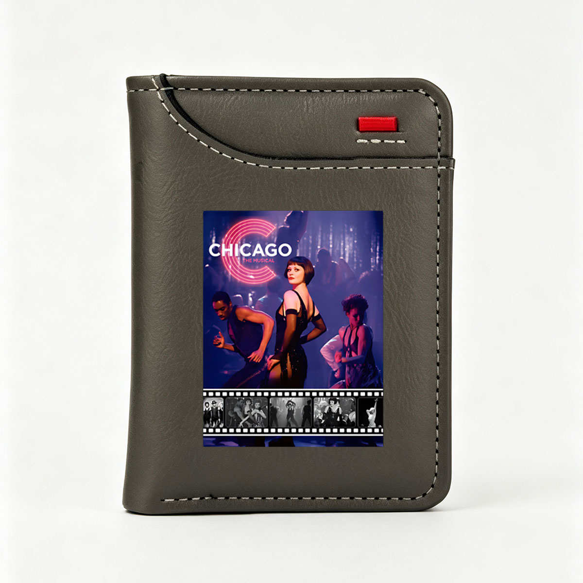 Chicago: The Musical – Velma Kelly, Billy Flynn, and Roxie Hart in a Glittering Jazz Age Drama - Vertical Style Wallet