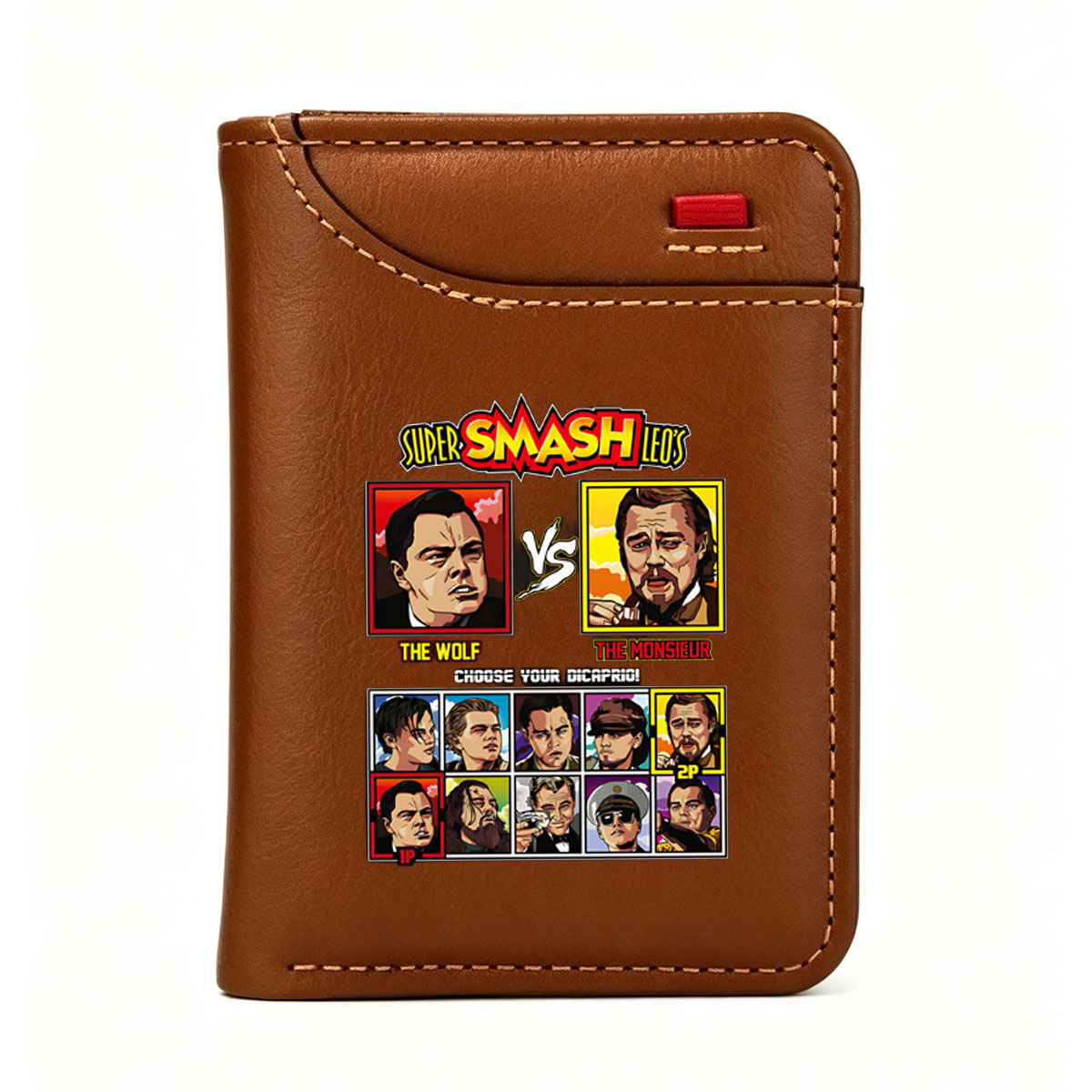 Super Smash Leo's: The Wolf vs The Monsieur - Choose Your DiCaprio! - Vertical Style Wallet
