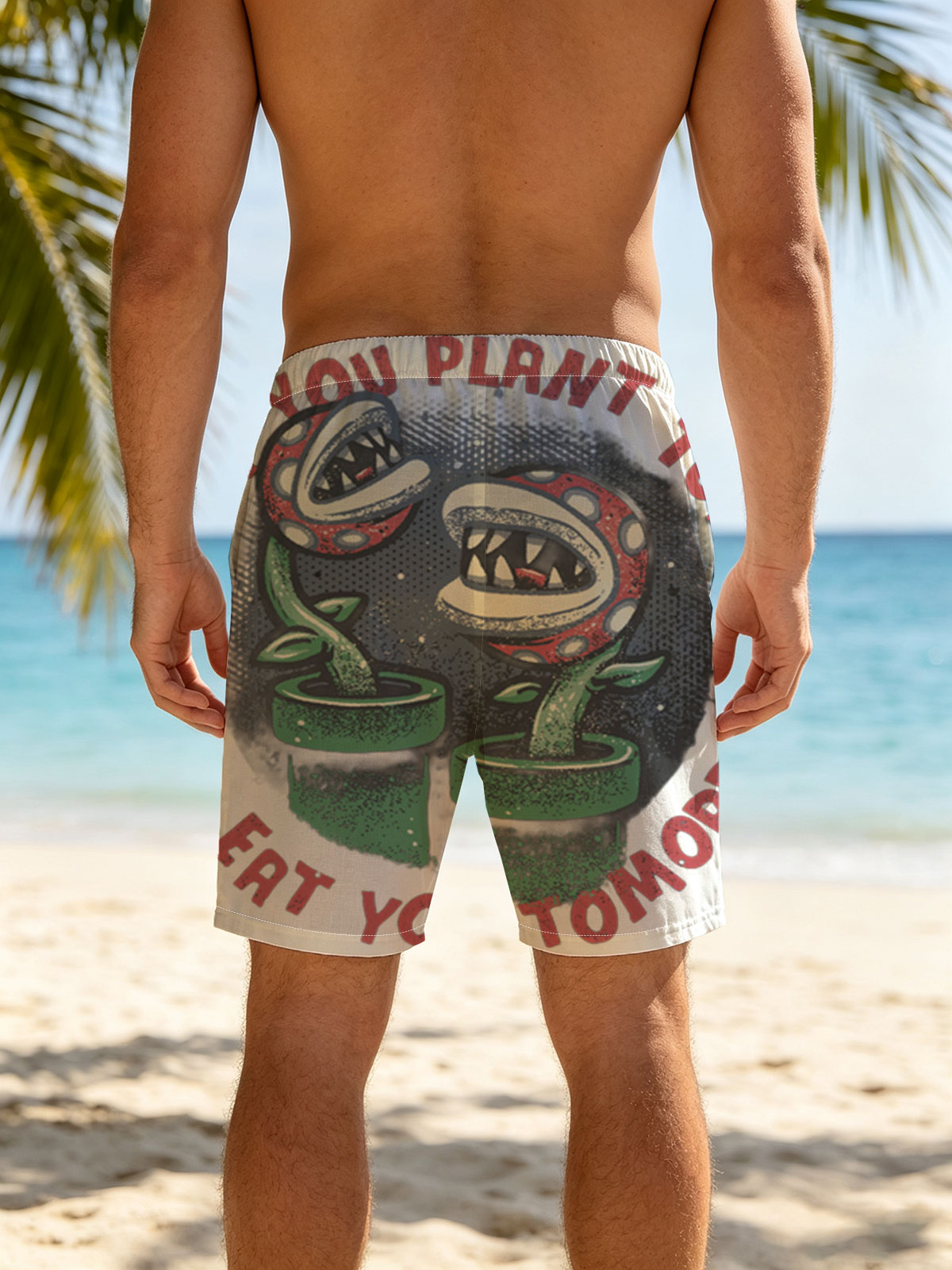 Piranha Plants: What You Plant Today Will Eat You Tomorrow -  Beach shorts
