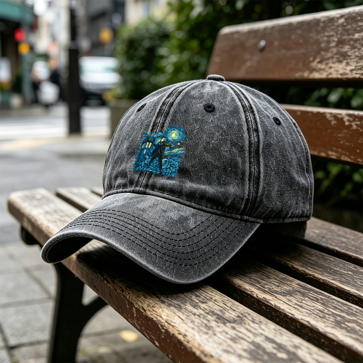 Doctor Who: TARDIS and the Time Lord - Washed Denim - Baseball Cap