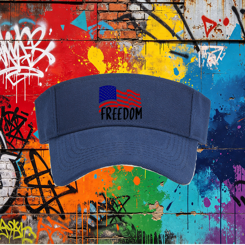Unisex Classic Mesh Back Cap with American Flag Freedom Print - Lightweight Sun Hat for Outdoor Activities, Perfect for Adults Seeking Patriotic Style and Comfort in Summer, Beach, or Casual Wear
