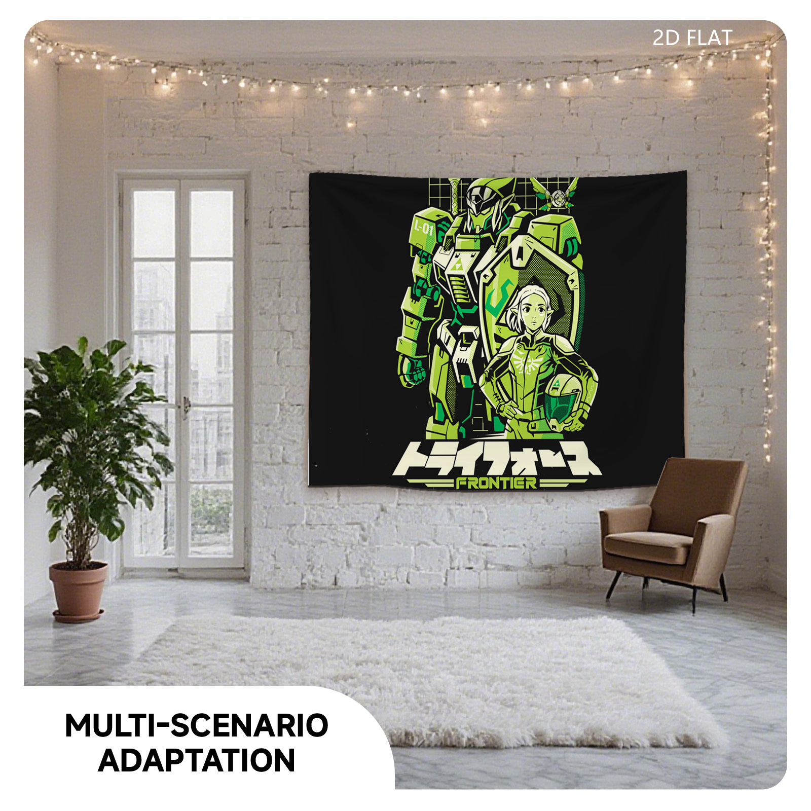 Transformers Frontier: Link and Zelda in Mecha Armor - Tapestry
