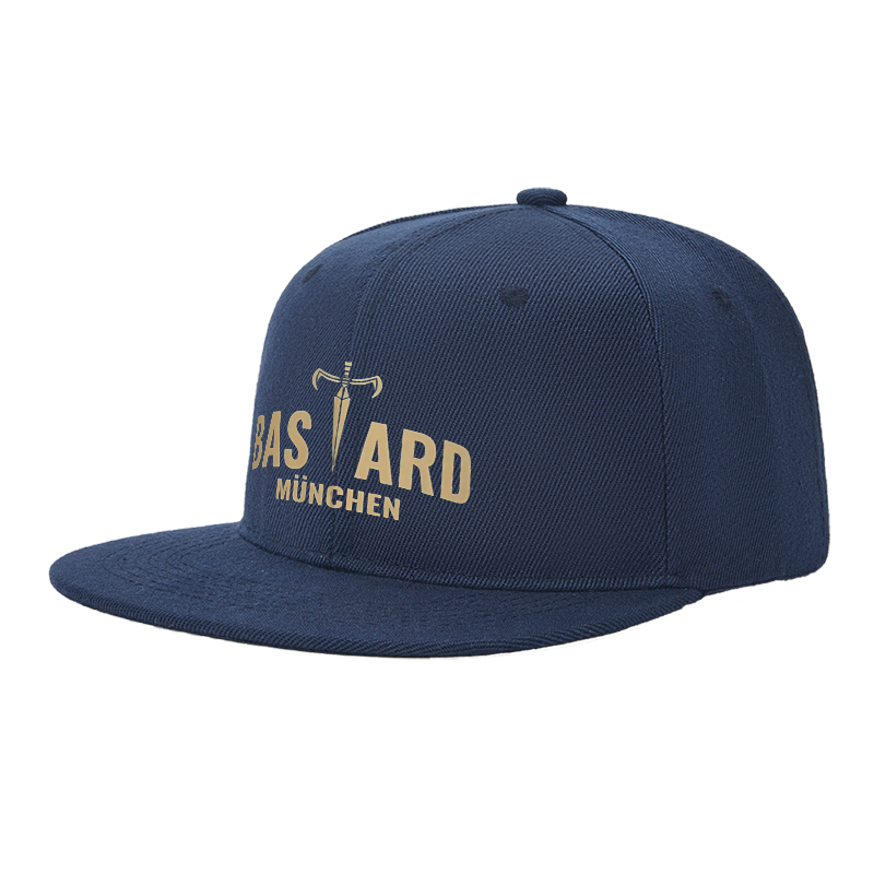Flat Brim Baseball Cap Sword Logo BAS ARD MüNCHEN Streetwear Underground Skate Style for Basketball Courts Skate Parks Urban Lifestyle Skaters Rappers Streetwear Enthusiasts