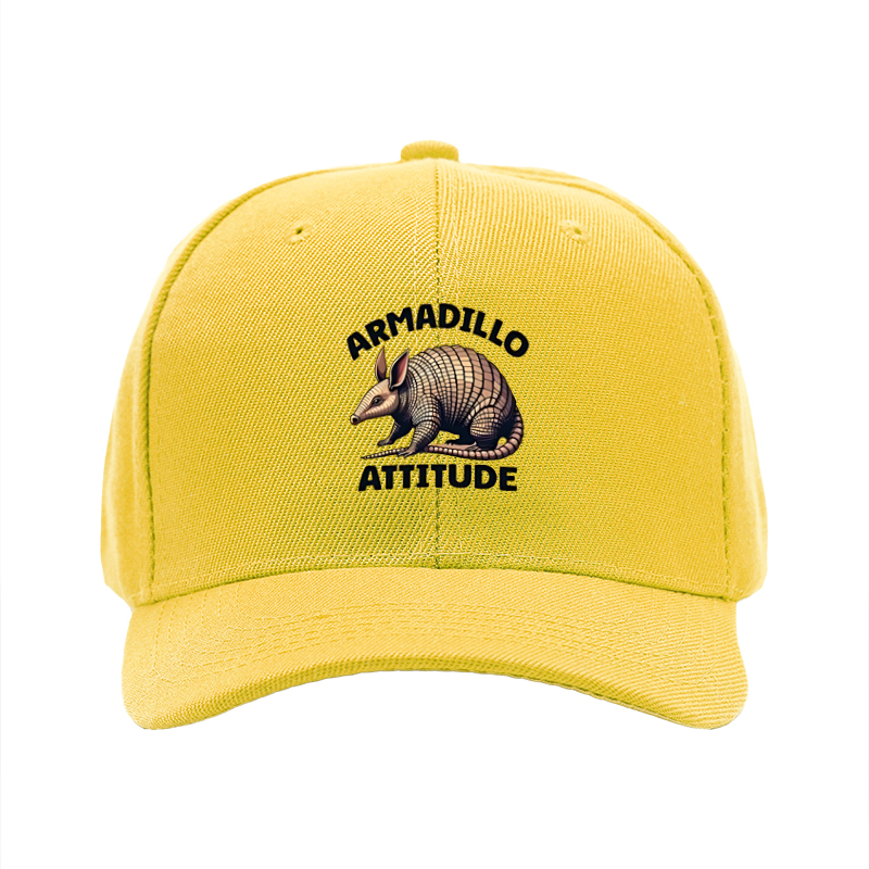 1pc New Baseball Cap Armadillo Attitude Print Unisex Adjustable Hat for Outdoor Activities and Casual Wear Adults Fashion Accessory