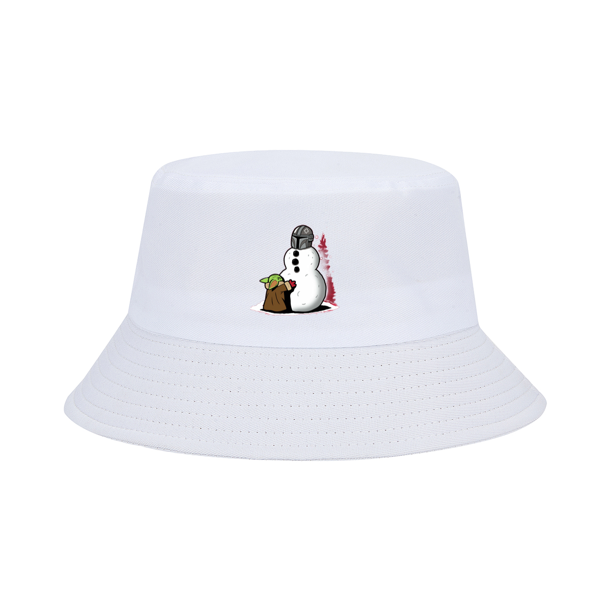 Mandalorian Snowman with Grogu - Fisherman's Hat