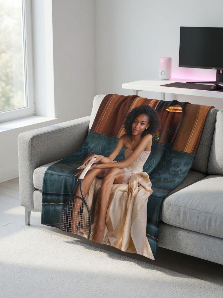 Custom Photo Face Blanket Soft Flannel Throw Personalized Picture Portrait Fleece Blanket Ideal Keepsake Gift