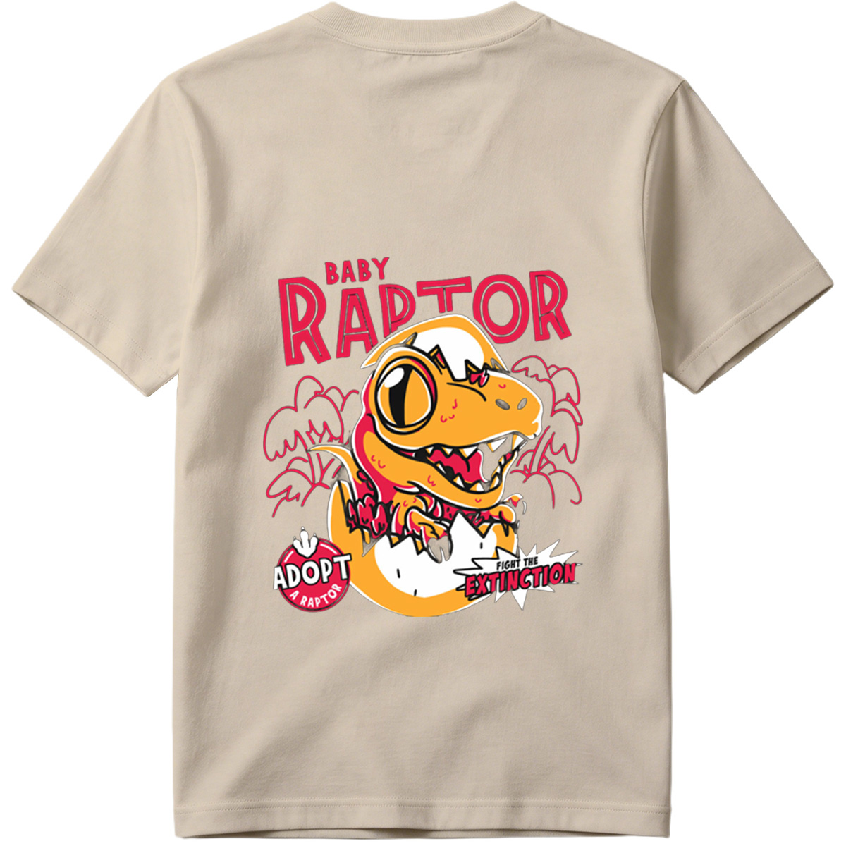 Baby Raptor: Adopt a Raptor, Fight the Extinction - Tee