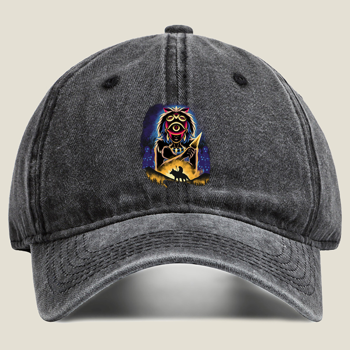 The Legend of Zelda: Mipha and the Wolf Rider - Washed Denim - Baseball Cap