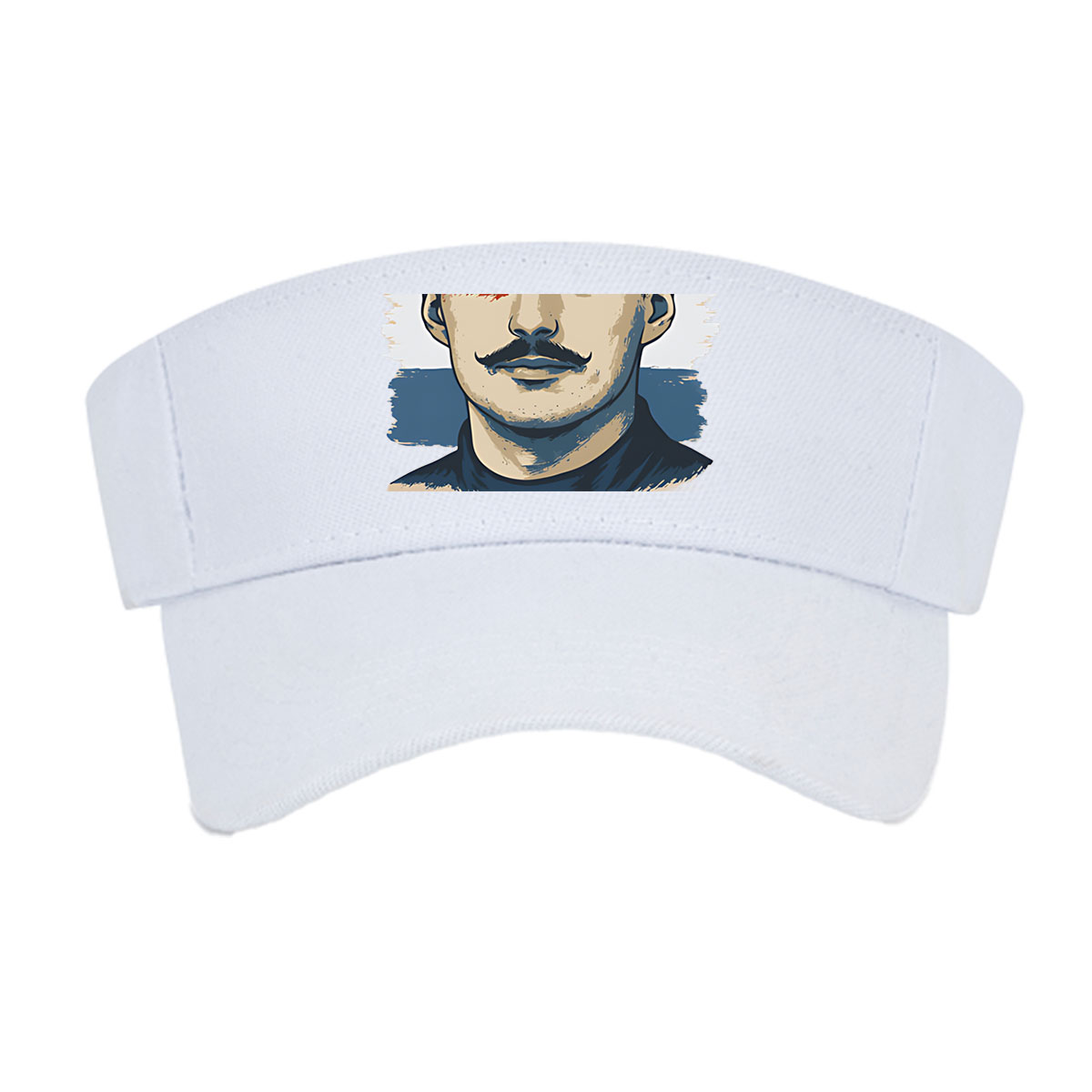 Franz Hermann Portrait with Austrian Flag Colors -  Visor cap
