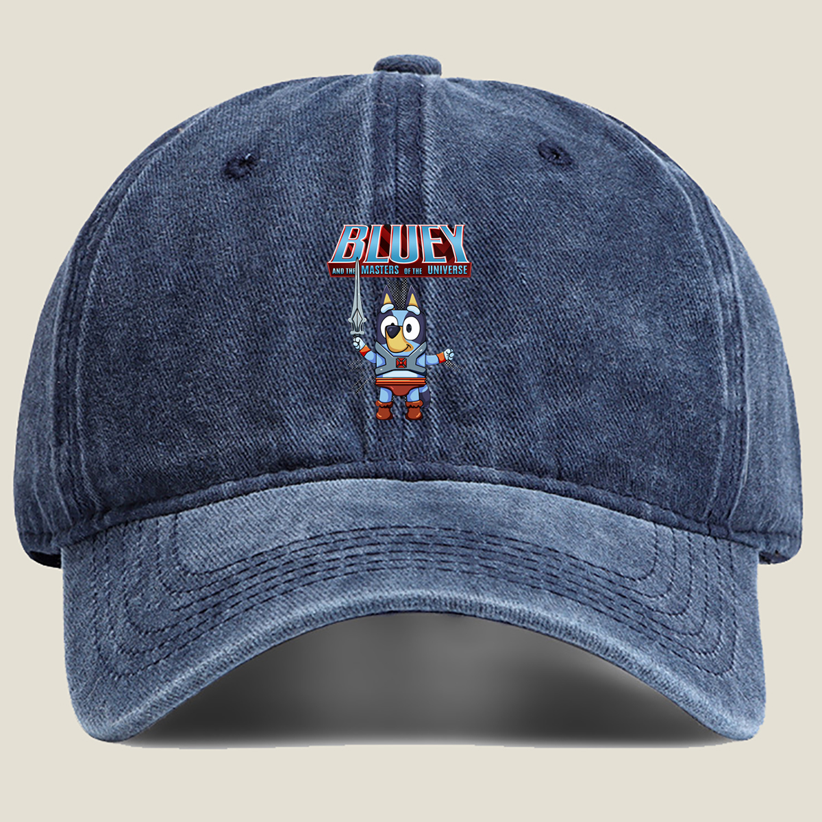Bluey and the Masters of the Universe - Washed Denim - Baseball Cap