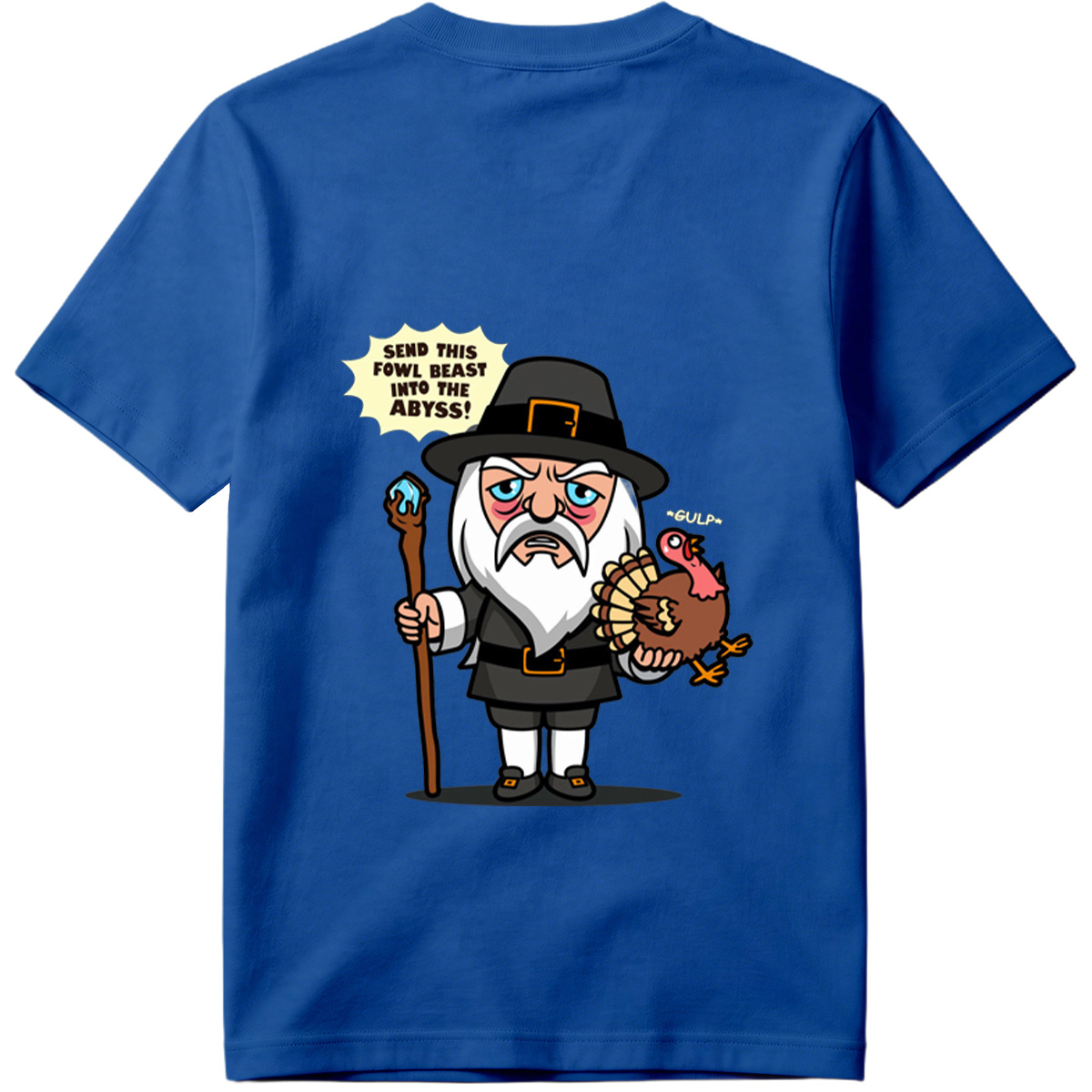 Pilgrim Wizard and Turkey - Tee
