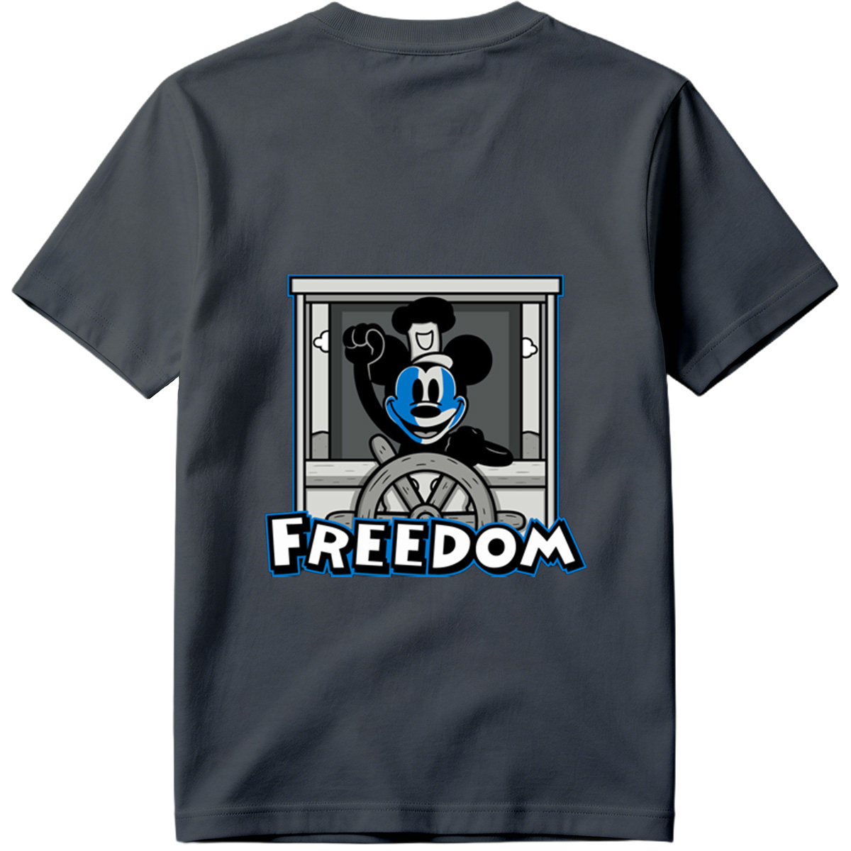 Mickey Mouse Freedom Steering Wheel Design - Tee