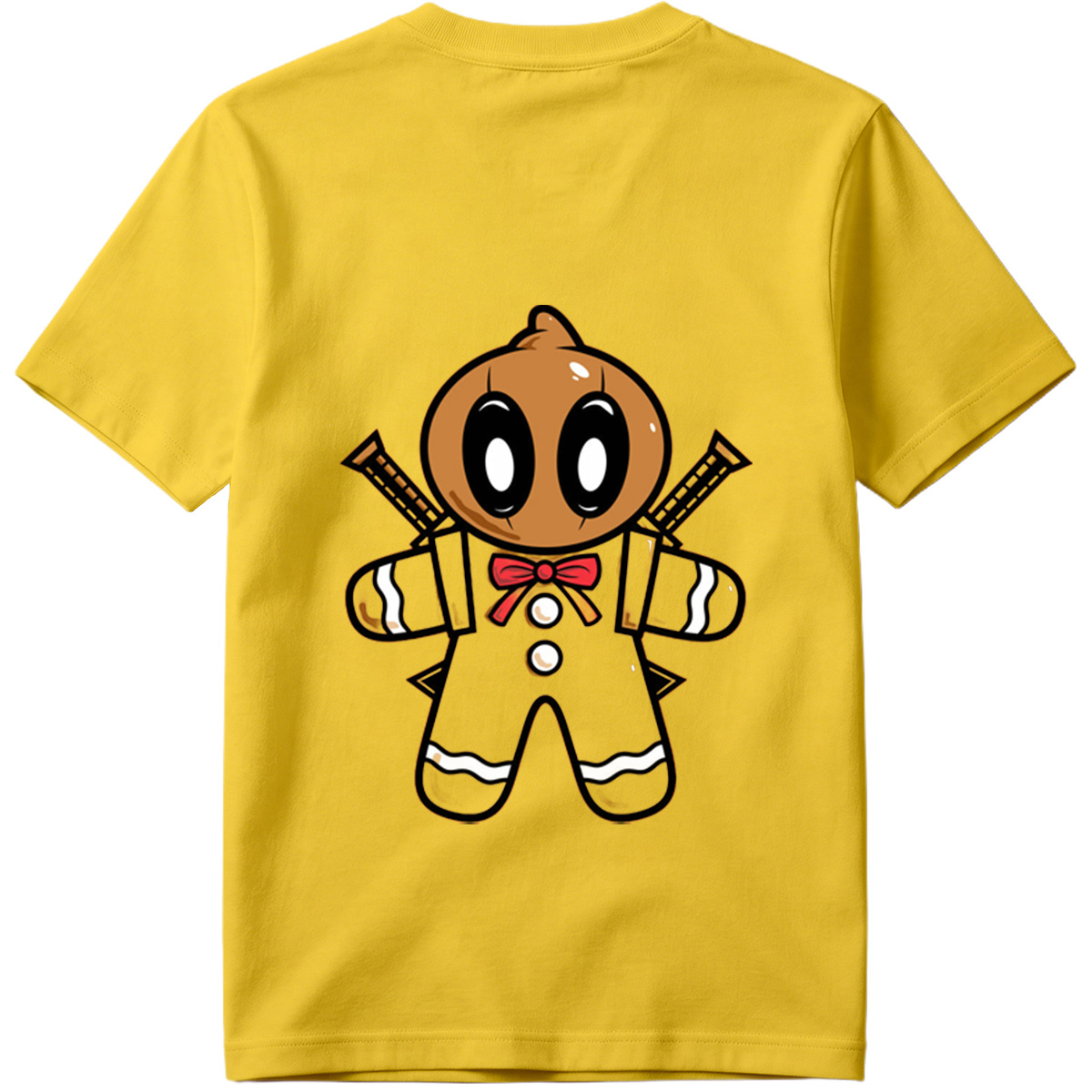Gingerbread Ninja with Crossed Swords - Tee