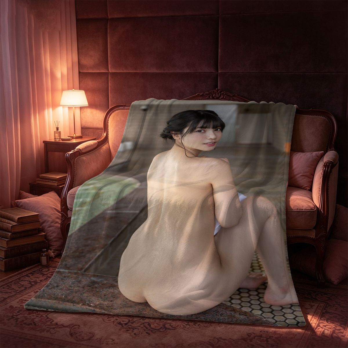 Emma Watson nude by the rocks - Blanket