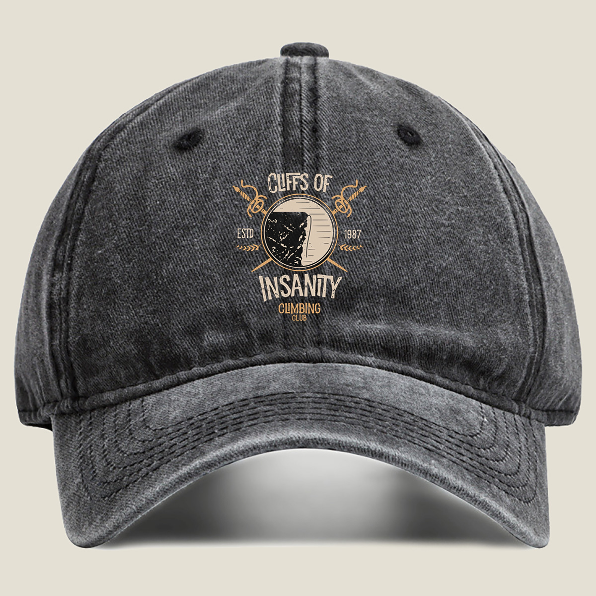 Cliffs of Insanity Climbing Club - Washed Denim - Baseball Cap