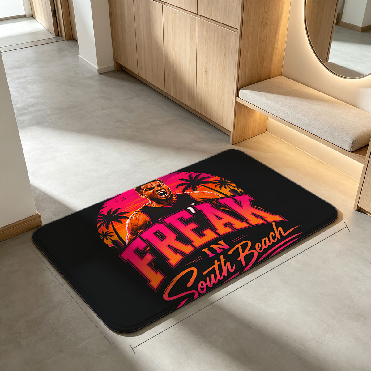 Giannis Antetokounmpo: Freak in South Beach - Flannel floor mat