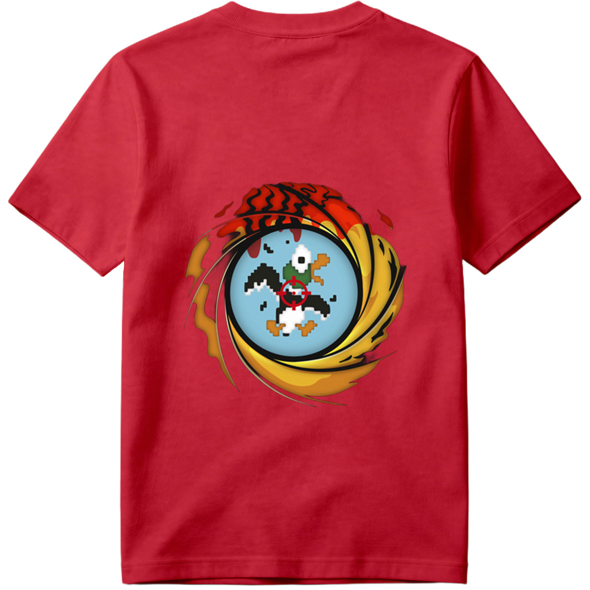 Duck Hunt: Pixel Duck in the Crosshairs - Tee