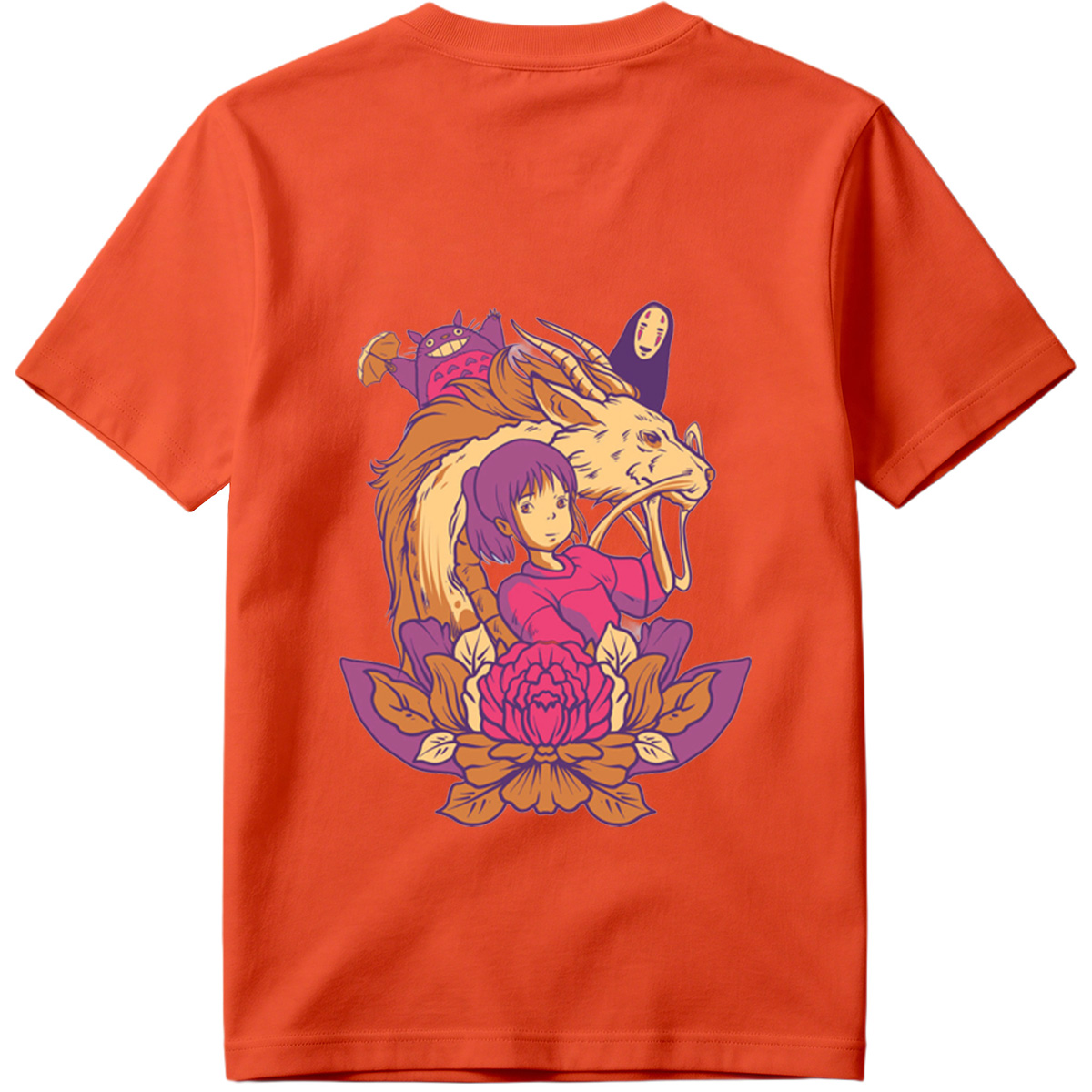 Spirited Away: Chihiro, Haku, No-Face, and Totoro - Tee