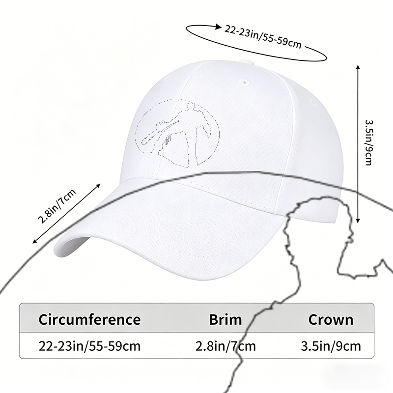 Unisex Classic Baseball Cap with Chainsaw Silhouette Design – Perfect for Outdoor Adventures, Urban Style, and Casual Wear – Ideal for Men and Women Who Love Edgy Fashion and Streetwear Trends