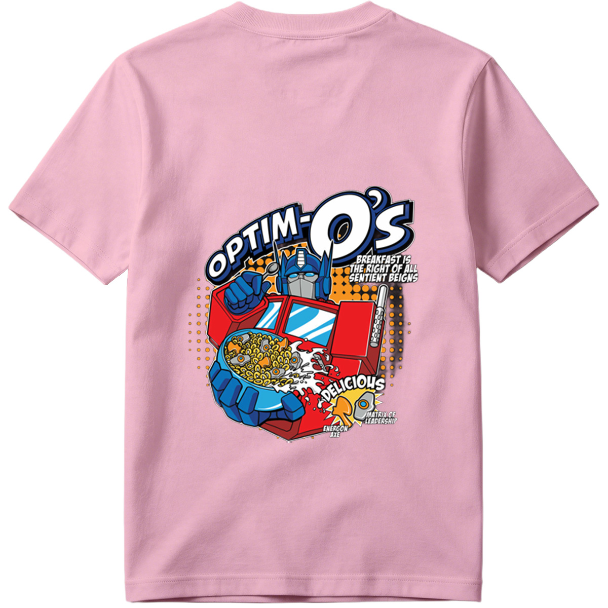Optim-O's: Transformers Breakfast Cereal Featuring Optimus Prime - Tee