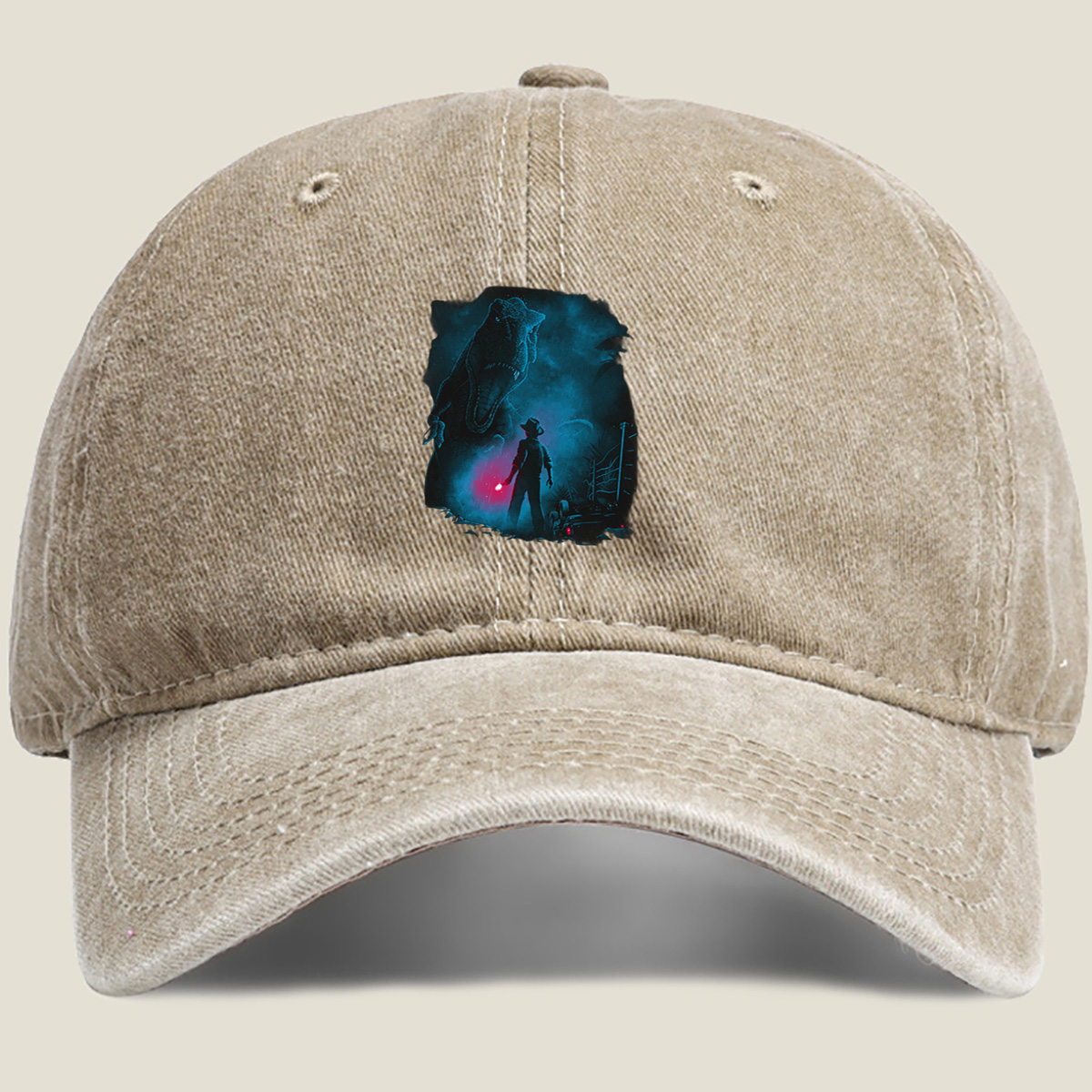 Jurassic Park: Indominus Rex and the Hunter - Washed Denim - Baseball Cap