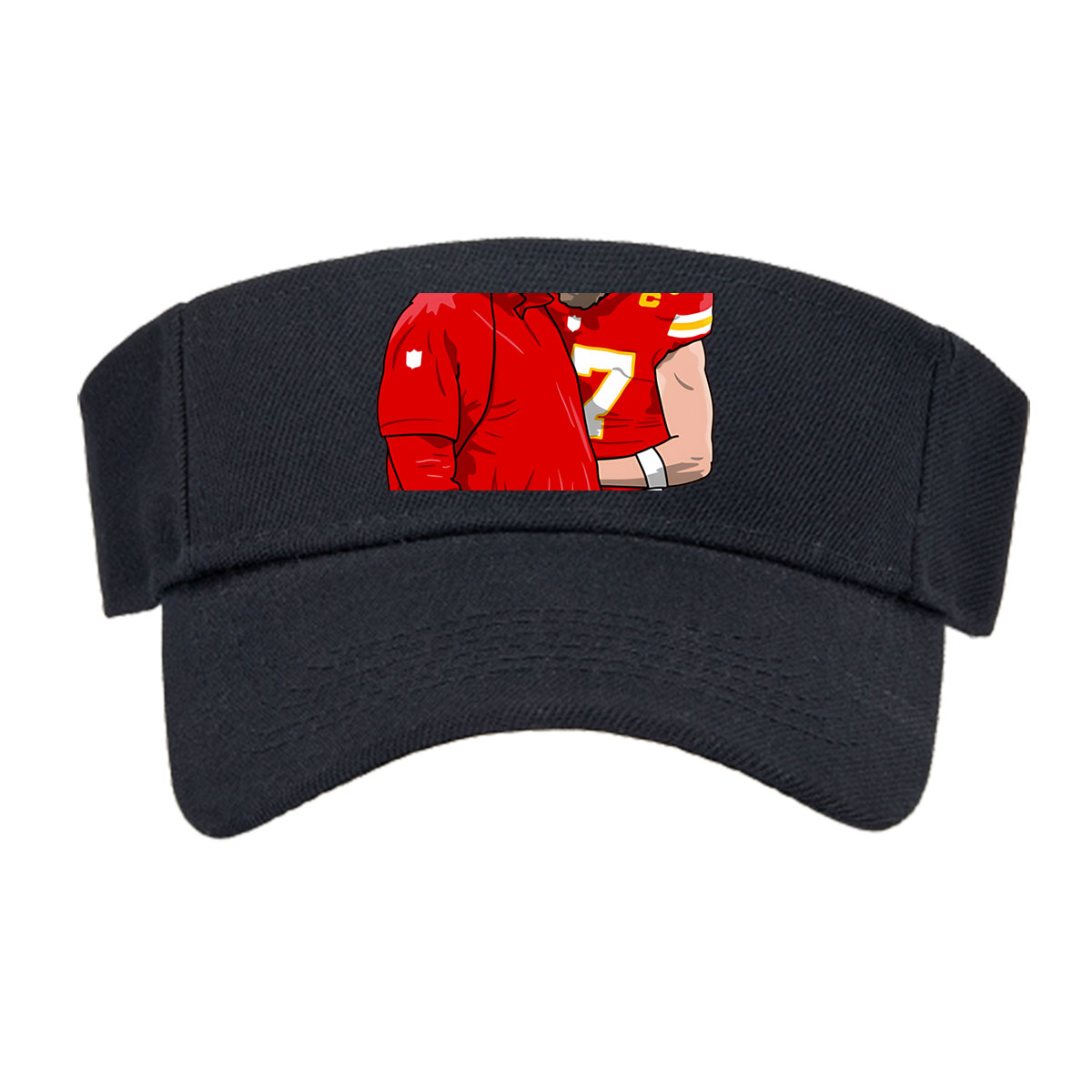 Andy Reid and Patrick Mahomes in Kansas City Chiefs Uniforms -  Visor cap