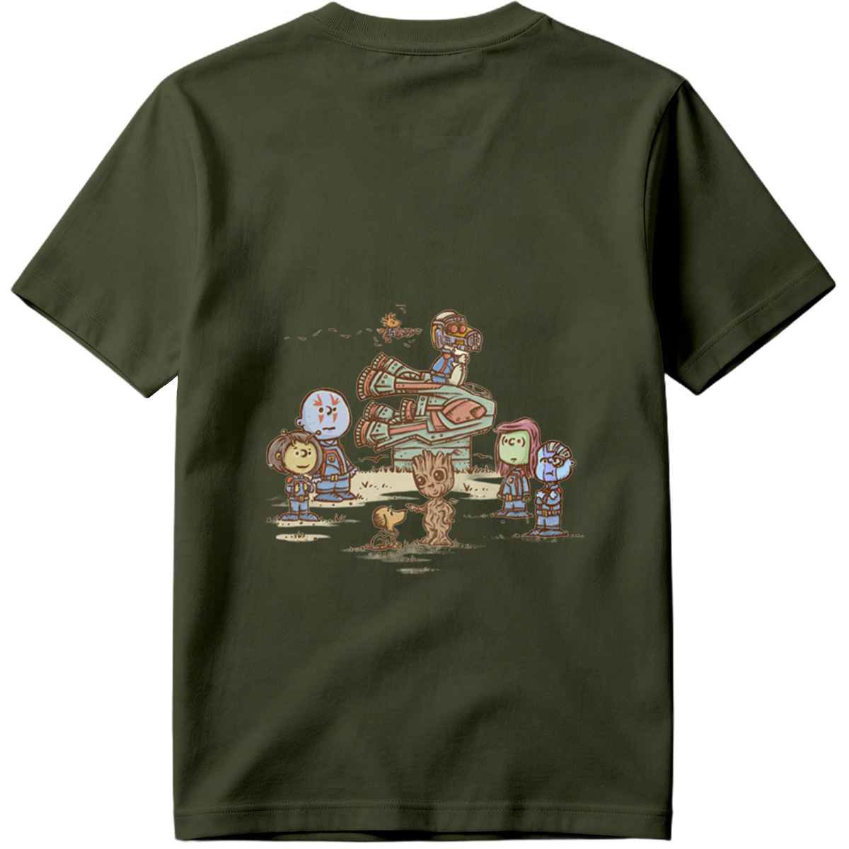 Guardians of the Galaxy: Groot, Rocket, Star-Lord, Gamora, Drax, and Nebula - Tee
