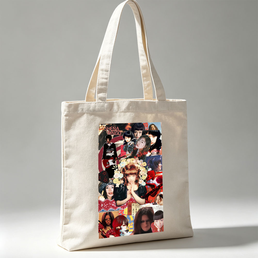 Shena Ringo Collage - A Vibrant Montage of Music, Fashion, and Artistic Expression - Canvas tote bags