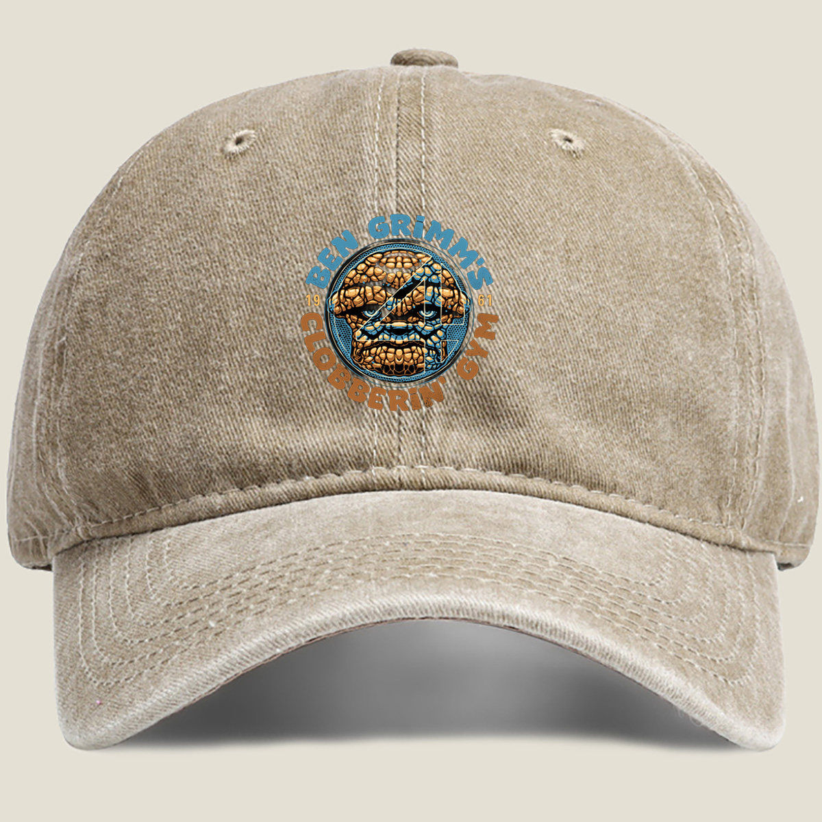 Ben Grimm's Clobberin' Gym - Washed Denim - Baseball Cap