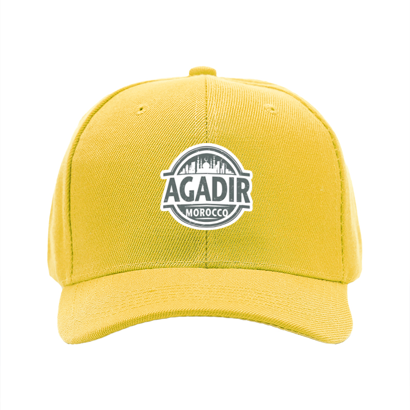1pc New Baseball Cap Agadir Morocco City Print Adjustable Unisex Hat for Travel Outdoor Activities Adults Men Women Fashion Streetwear Sun Protection Casual Wear