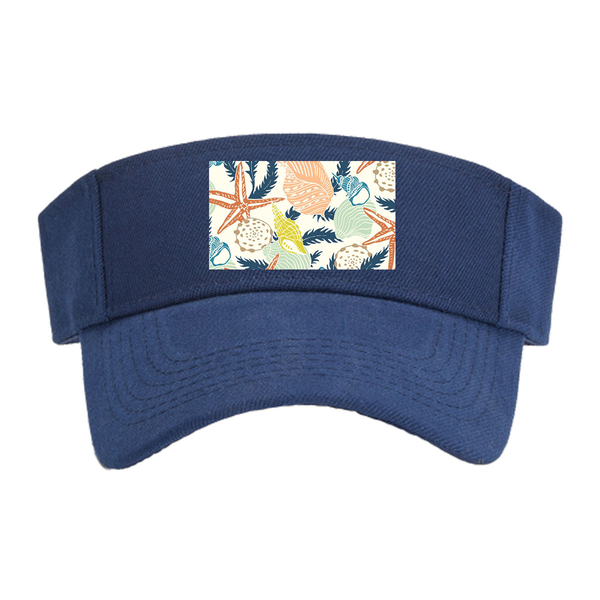 Seashells, Starfish, and Seaweed Pattern -  Visor cap