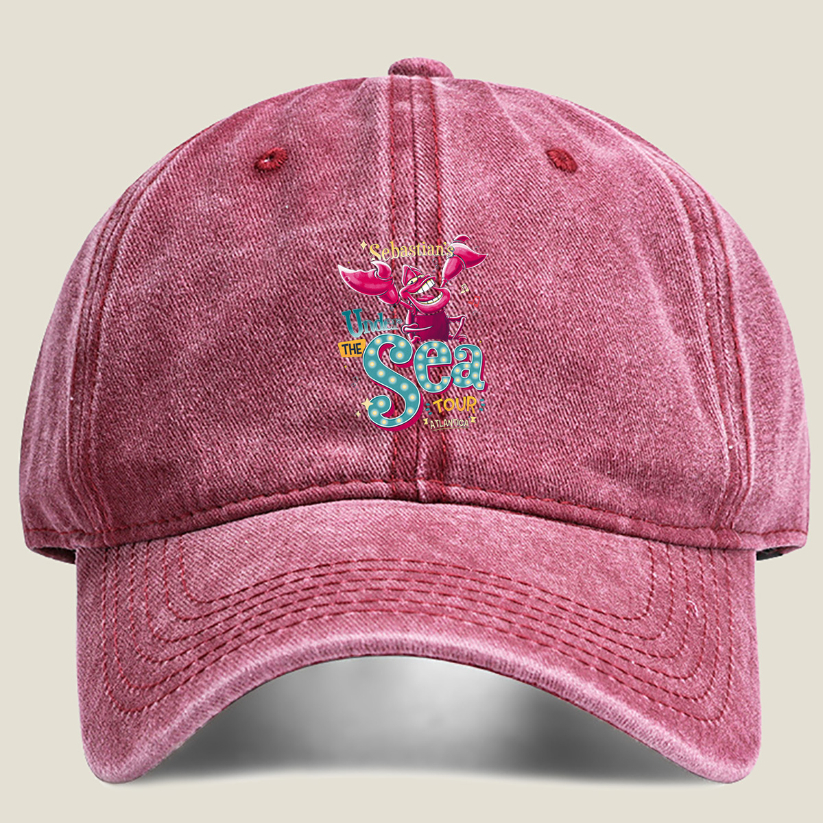 Sebastian's Under the Sea Tour Atlantica - Washed Denim - Baseball Cap
