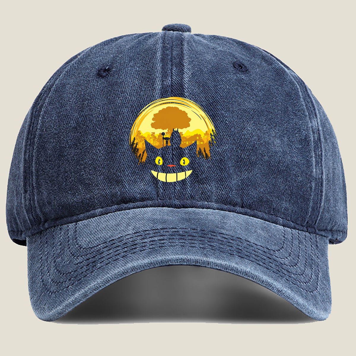 Jiji and Kiki in the Moonlight - Washed Denim - Baseball Cap