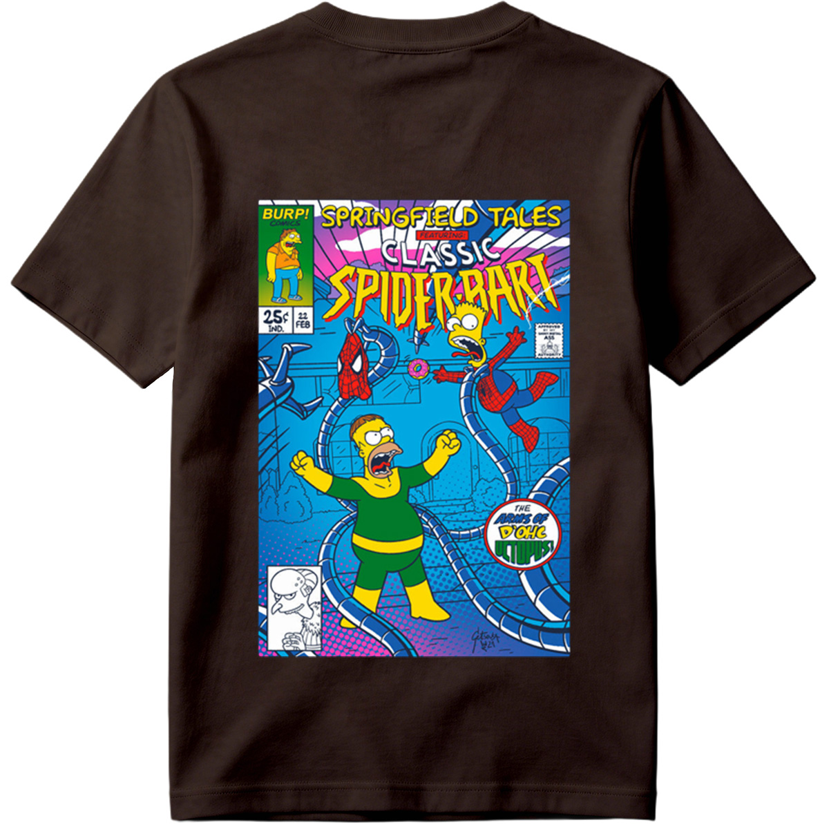 Springfield Tales Featuring Classic Spider-Bart: The Arms of D'Ohc Octopus - Tee