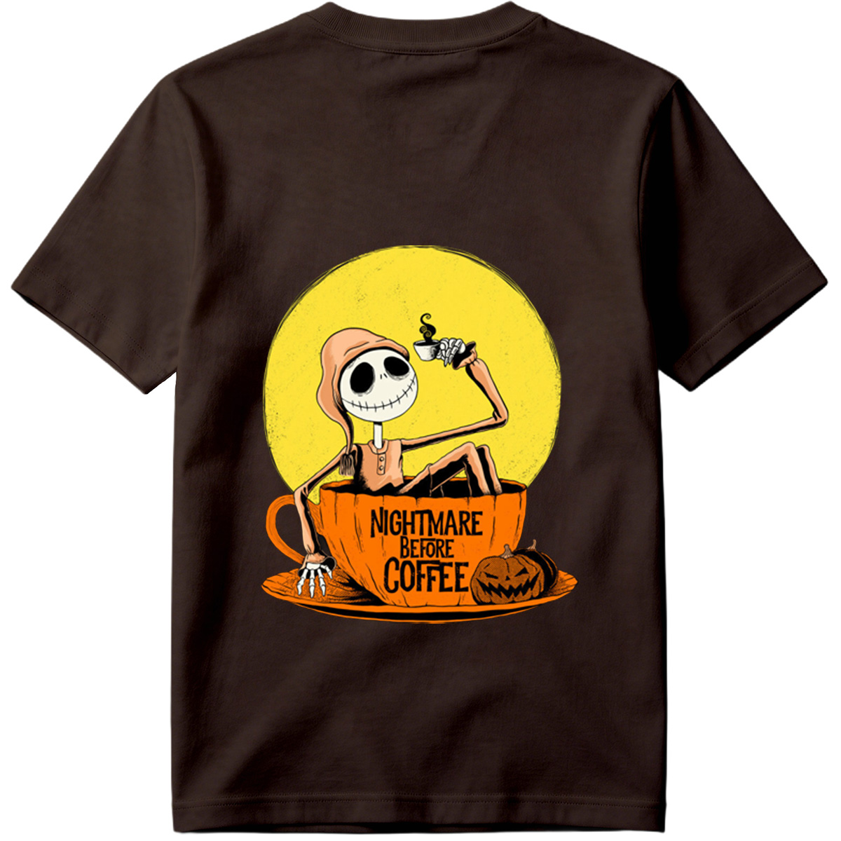 Jack Skellington in Coffee Cup - Nightmare Before Coffee - Tee