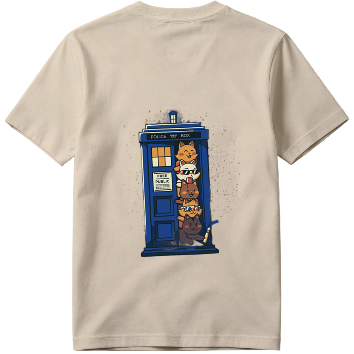Doctor Who Cats in the TARDIS - Tee