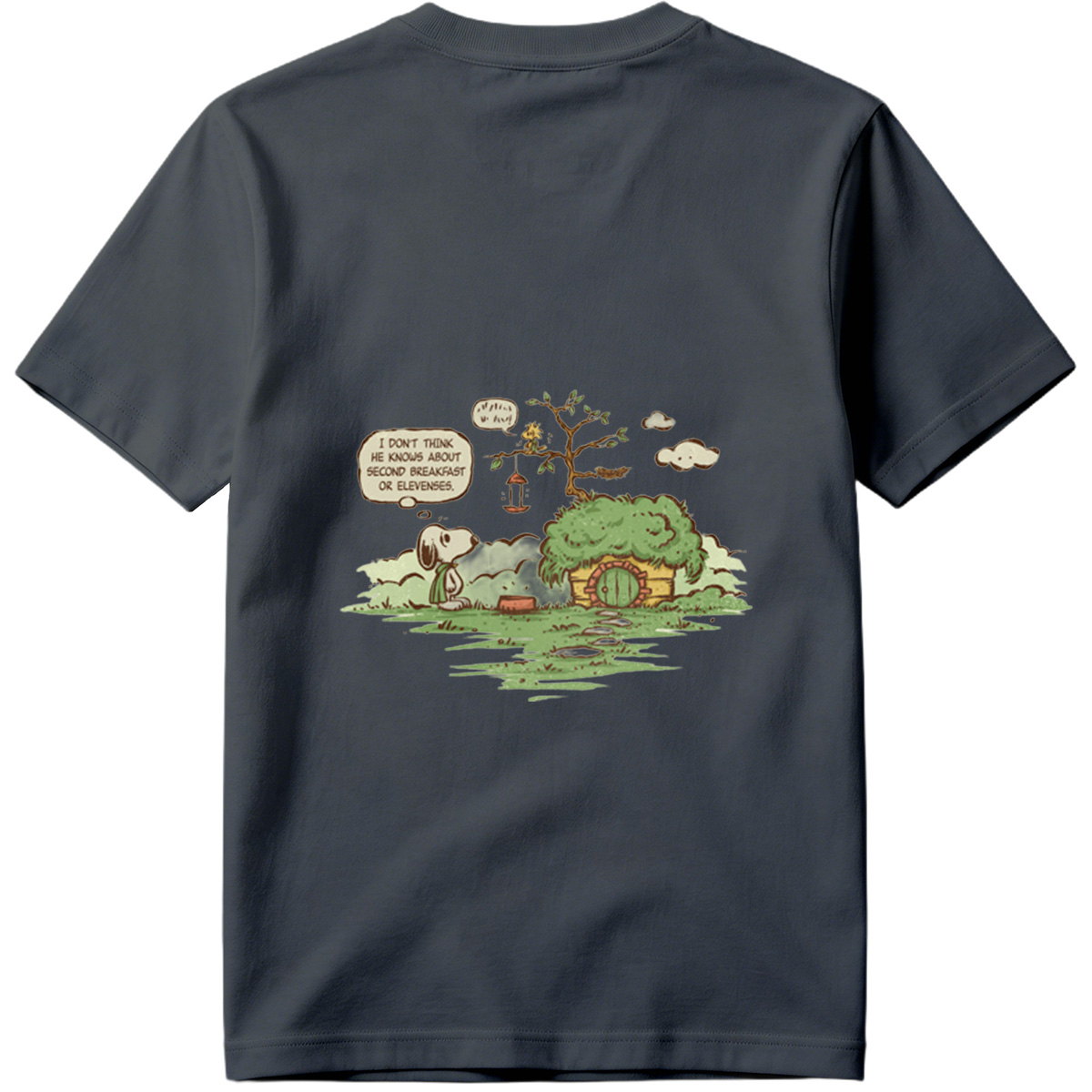 Snoopy and Woodstock in a Hobbit Hole - Tee