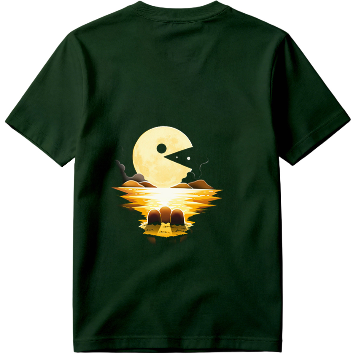 Pac-Man Moon Reflection - Tee