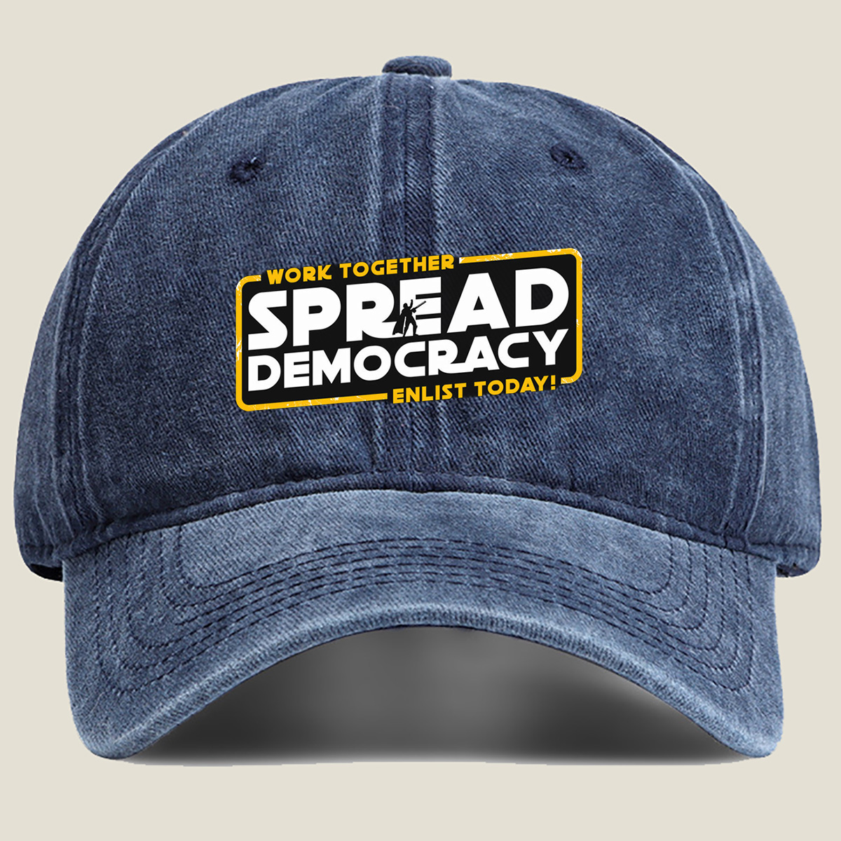 Star Wars: Spread Democracy – Enlist Today! - Washed Denim - Baseball Cap