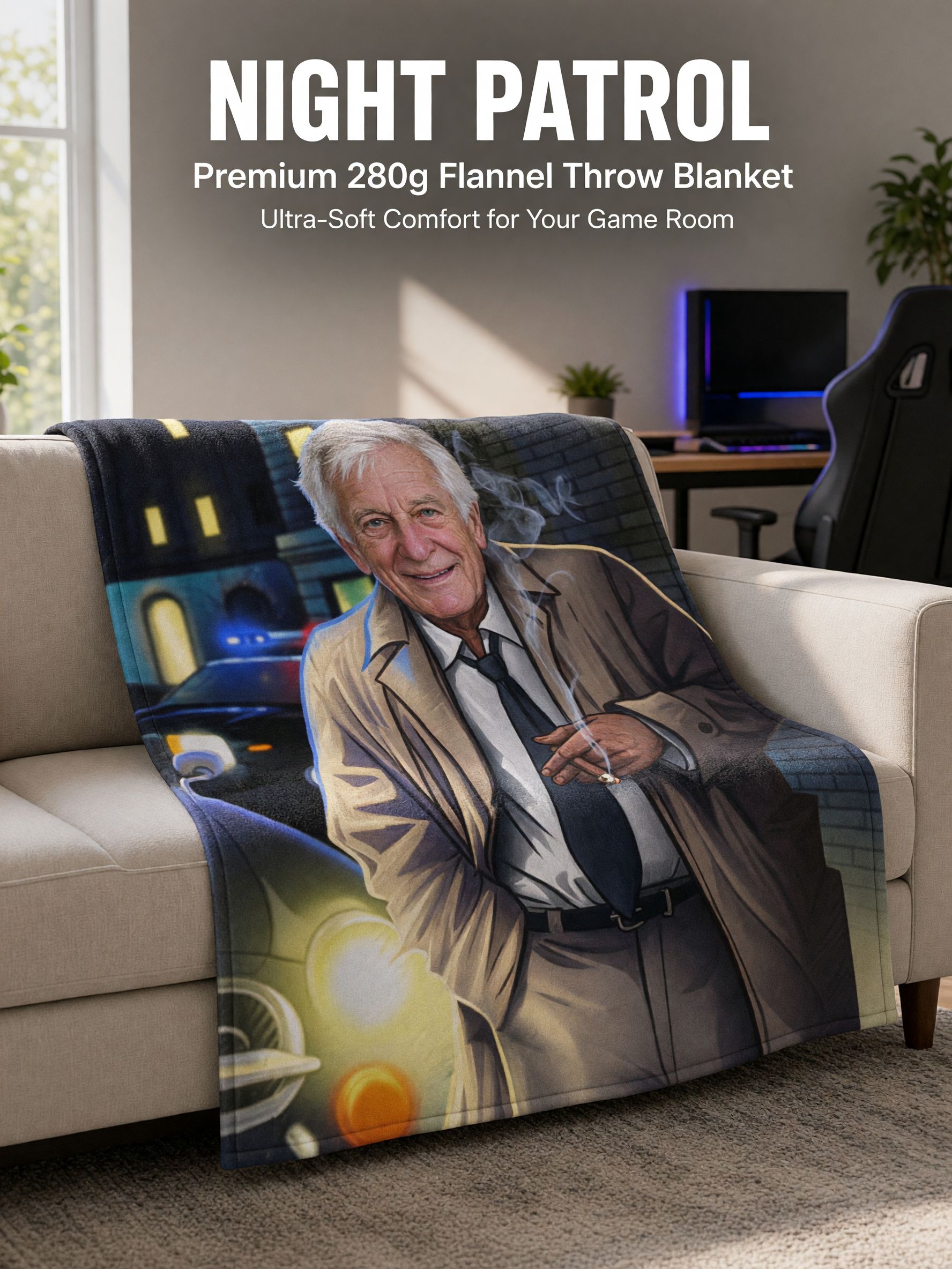 Custom Photo Face Blanket, Personalized Flannel Throw Blanket with Ultra Soft Fleece for Cozy Bed and Sofa Gift